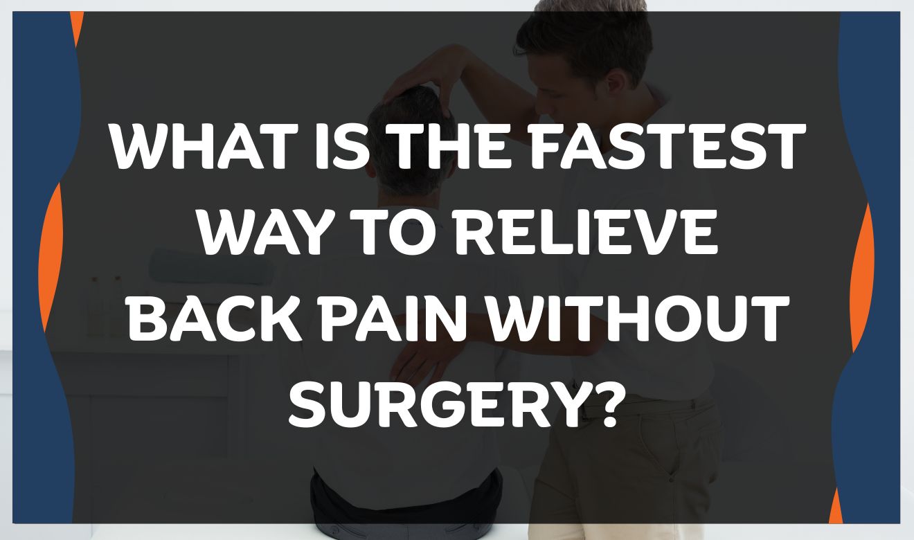 Back pain relief without surgery in Vista